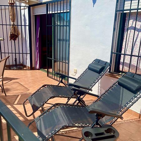 Apartamentos Axarquia 1, terraza privada con vistas a la montaña rio y al mar Frigiliana Exterior foto